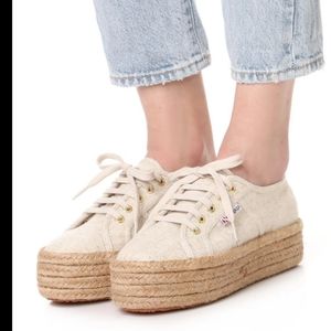superga espadrilles platform